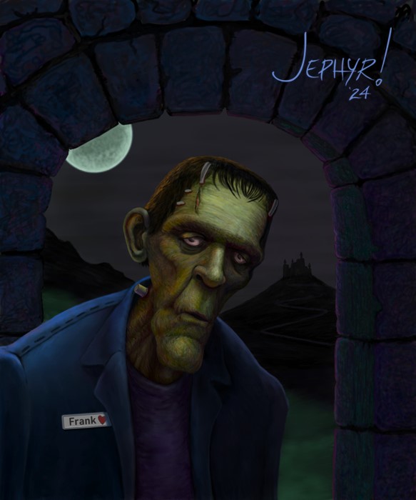 'Frank' &mdash; Digital Painting - Copyright 2024 - Jephyr - All Rights Reserved - NOAI -  NO AI